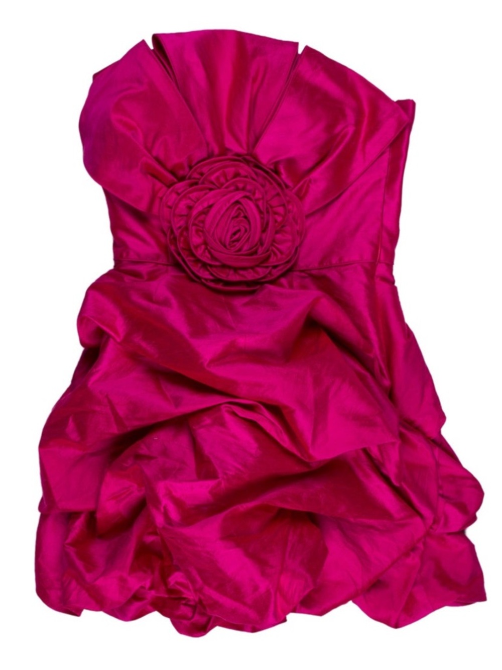 Jovani Strapless Homecoming Mini Dress, Fuchsia, Size 2